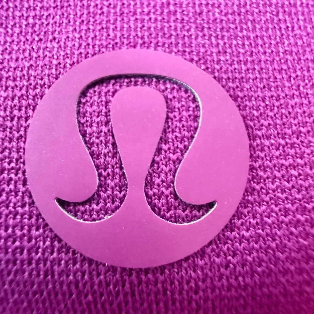 Lululemon Evolution Polo Shirt Mens Medium Purple Short Sleeve Golf Activewear - Picture 5 of 5
